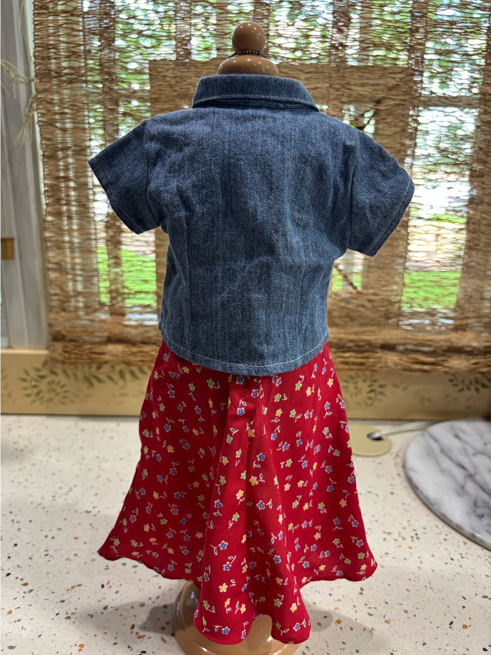 VTG American Girl Today Pleasant Company Denim Jacket Floral Skirt Accessories - Picture 7 of 14